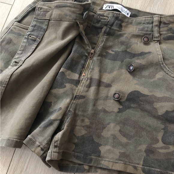 Zara Y2K Camo Mini Skorts Size S - Picture 6 of 11